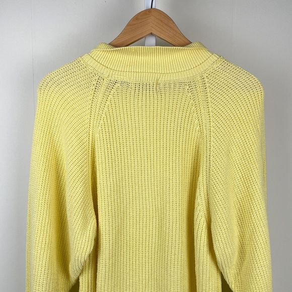 Vintage 80s Brookline Womens Yellow Pullover Sweater Chunky Knit Small - Picture 6 of 7
